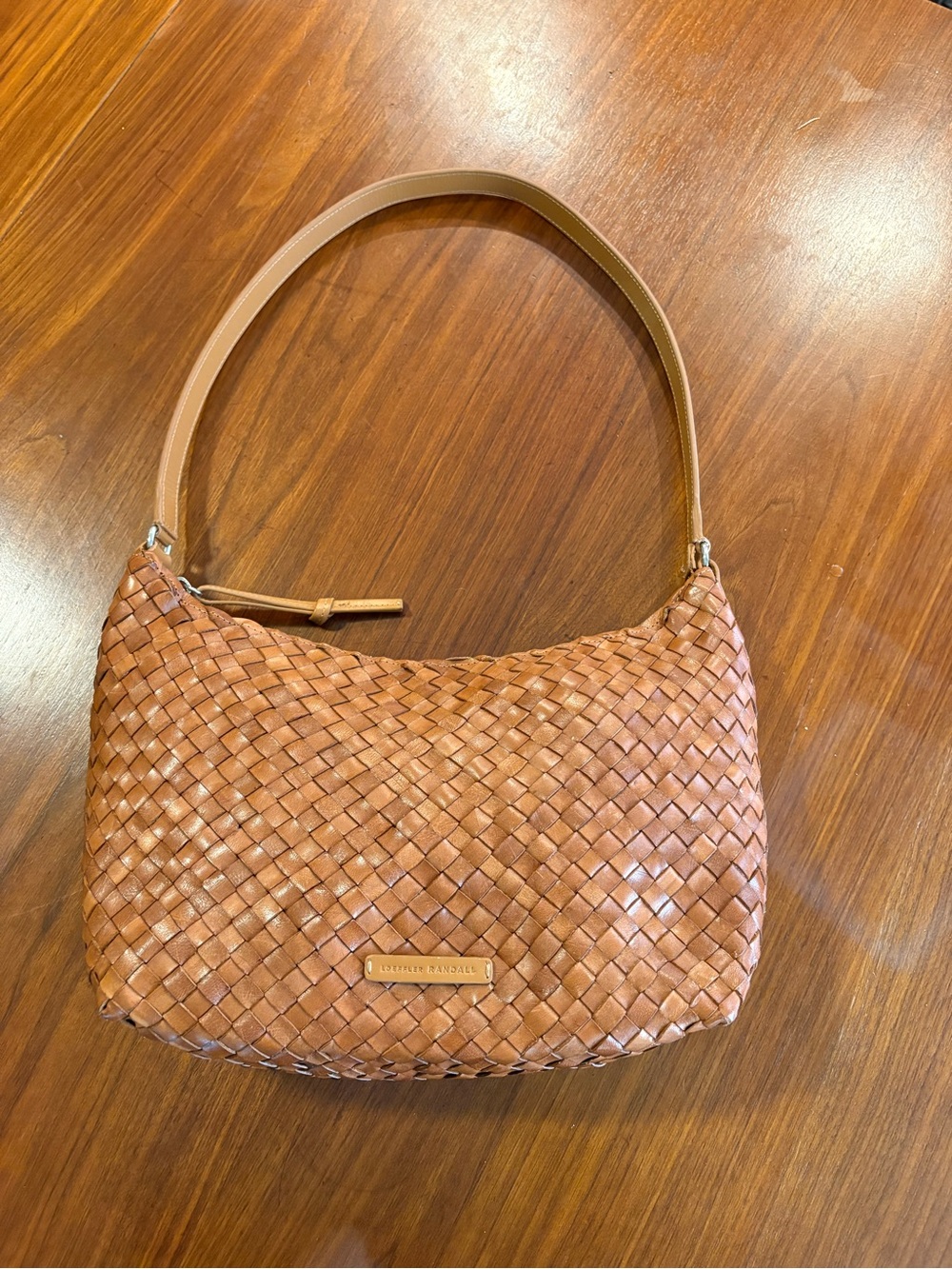 Like new! Loeffler Randall Etta Woven Shoulder Hobo Bag